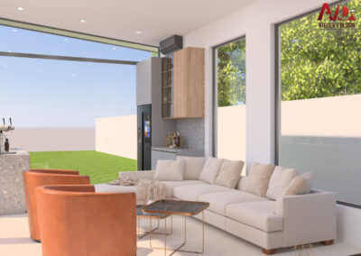 Image d'un salon meublé