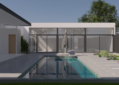 Une image d'une piscine extérieure