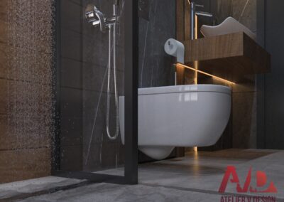 Image d'une salle d'eau (toilette)